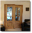 American White Oak Dining Doors, Frame & Architrave